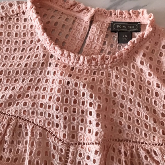 J.CREW POINT SUR EYELET PEPLUM TOP (10) - Picture 11 of 12